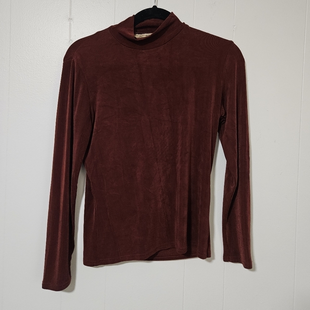 Double D Ranch Jersey Mock Neck Turtleneck Longsleeve
